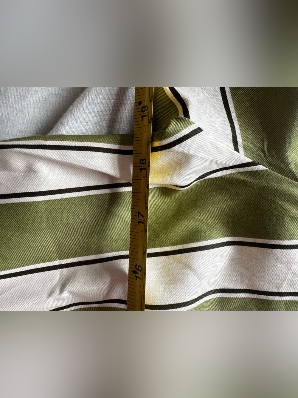 Cyberjammies Nancy Stripe Pajama Set Sage Green Cotton Modal Size 44 - Picture 10 of 13